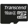 Transcend - Zibatmiņas karte - 16GB - 4. klase - microSDHC (TS16GUSDC4)