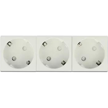 Delock Easy 45 iezemēta kontaktligzdas izeja trīsvietīga 45° izvietojums 45 x 45 mm (81424)