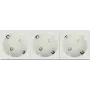 Delock Easy 45 iezemēta kontaktligzdas izeja trīsvietīga 45° izvietojums 45 x 45 mm (81424)