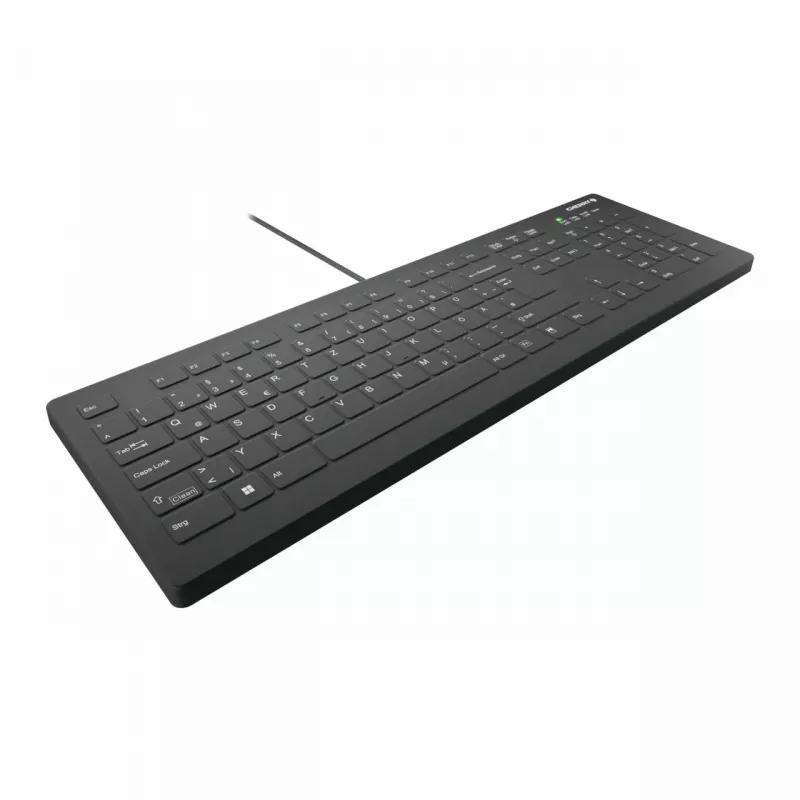 Tastatūra CHERRY AK-C8112 Medical USB QWERTZ Vācu Melna Balta Pilnizmēra