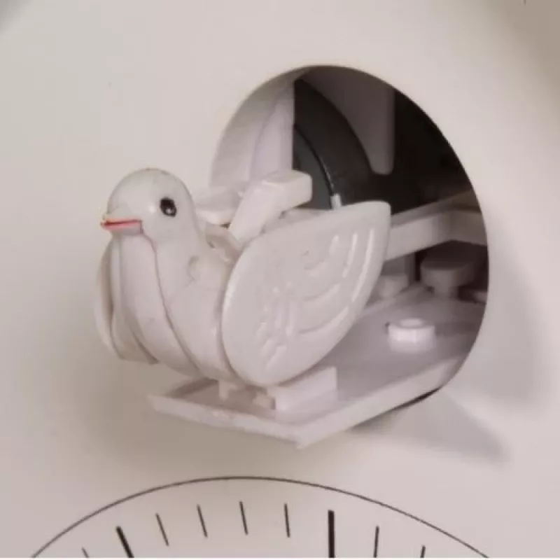 NeXtime pulkstenis 3108bl Birdy, 24.5x25.5x9.8 cm, sienas, zils/balts