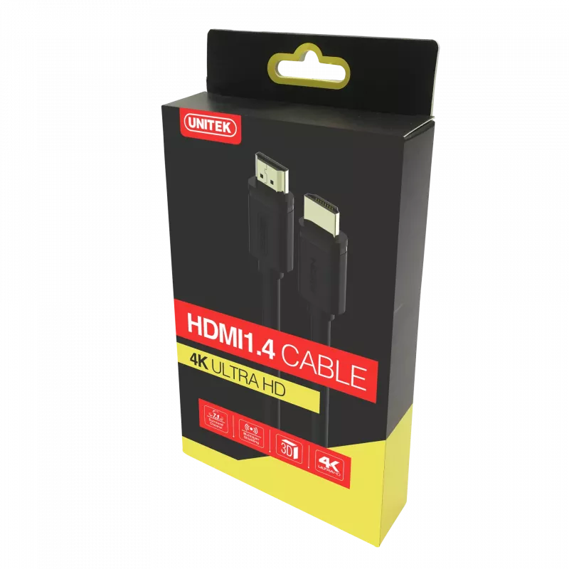 UNITEK Y-C138M HDMI kabelis 2 m HDMI Type A (Standarta) Melns