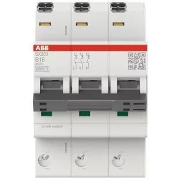 ABB Drošības slēdzis SX203-B16 Flexline B-Char.6kA 16A 3P (2CDS253003R0165)