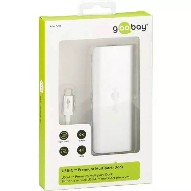 Wentronic goobay - Docking stacija - (USB-C) - 10Mb LAN (76788)