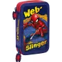 Penālis Kids Euroswan ar 2 rāvējslēdzējiem un aksesuāriem Spiderman sarkanzils