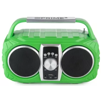 Radio pulkstenis PRIME3 Prime3 APR71GR Neon — modinātājpulkstenis ar FM radio un LED displeju