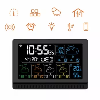 Viedais skaļrunis MANTA MTO200B Windy Melns — Bluetooth un Wi‑Fi bezvadu audio, balss asistenta atbalsts