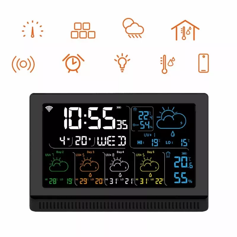 Viedais skaļrunis MANTA MTO200B Windy Melns — Bluetooth un Wi‑Fi bezvadu audio, balss asistenta atbalsts
