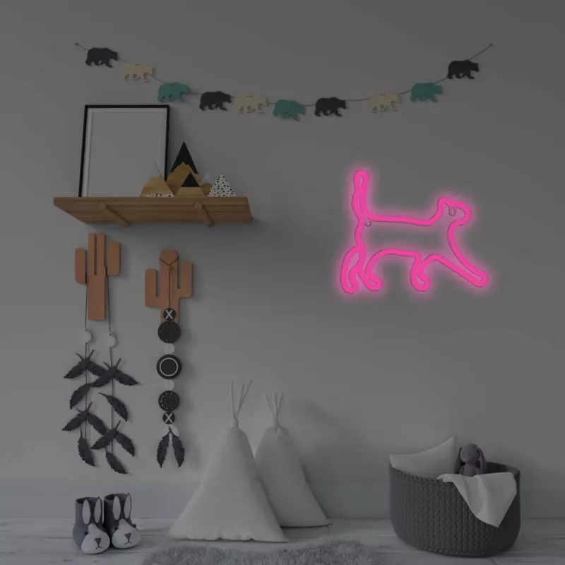 Dekoratīva LED gaisma neona stilā MANTA SNL70PK Style Neon Lights CAT 2 rozā (modelis SNL70PK)