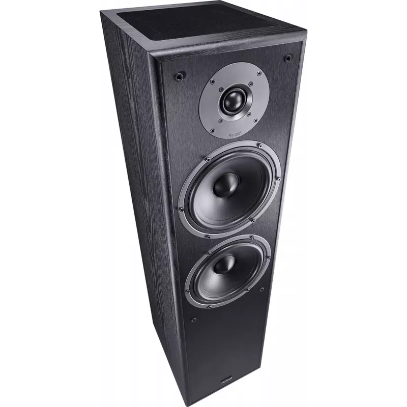 Grīdas studijas skaļrunis-monitors Magnat Monitor S80 ATM — aktīvs, tuvā lauka 2,5 joslu, 160 W RMS, 26–38 000 Hz, 4 Ω, melns