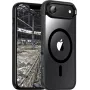 jt berlin BackCase JT Berlin Pankow Hybrid MagSafe telefona maciņš Apple iPhone, Air, melns/caurspīdīgs
