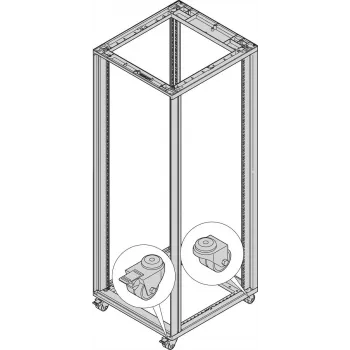 SCHROFF Lenkrollen - LENKROLLEN SET 200KG 50D 4 gab. (27230067)