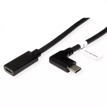 ROLINE 11.04.5496-10 - 2 m - USB Type-C - USB Type-C - Vīrieša - Sieviešu - Leņķveida (11.04.5496)