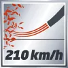 Einhell GE-CL 18 Li E - Solo akumulatora lapu pūtējs 210 km/h melns, sarkans