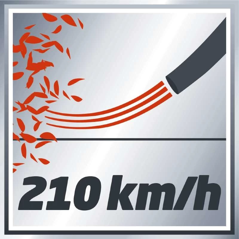 Einhell GE-CL 18 Li E - Solo akumulatora lapu pūtējs 210 km/h melns, sarkans