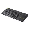 Logitech Wireless Touch Keyboard K400 Plus Mini QWERTZ Melns
