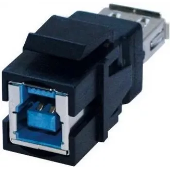 Kabeļu savienotāja adapteris Bachmann 917.401 USB 3.0 A uz B Melns