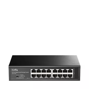 Cudy GS1016E 16 portu Gigabit Ethernet pārvaldāms komutators, 16× 10/100/1000 Mbps
