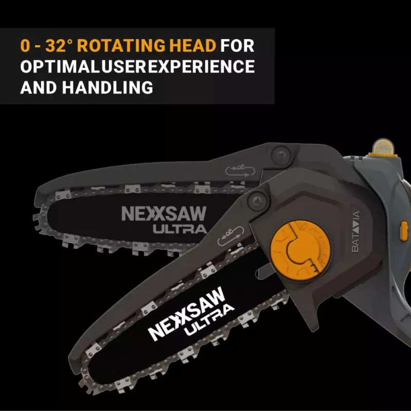 Batavia B.V. | 18V Nexxsaw bezvadu bezsuku vienrocīgais ķēdes zāģis V3 Ultra, bez akumulatora un lādētāja | 17,78 cm | Ķēdes zāģis