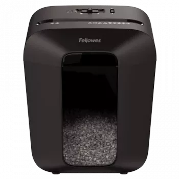 Fellowes Powershred LX41 papīra smalcinātājs, daļiņu smalcināšana, melns