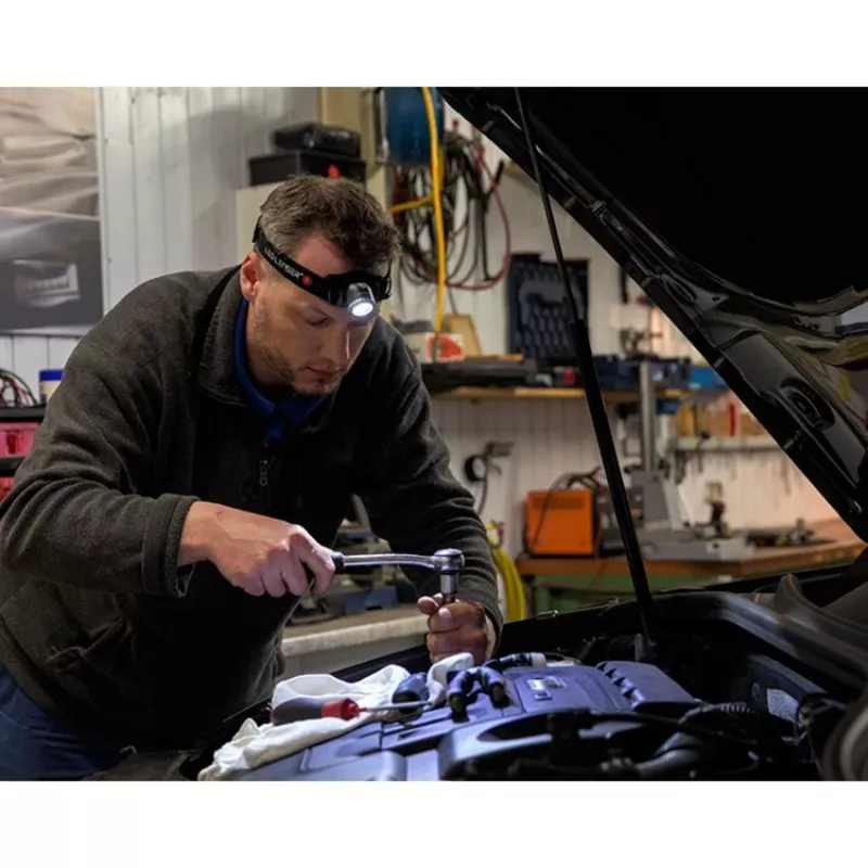 Galvas lukturītis Ledlenser H7R.2 melns sarkans balts