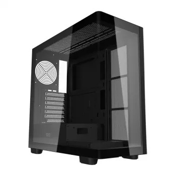 Datora korpuss DarkFlash DS900G (melns) — mid-tower ATX saderīgs, rūdīta stikla sānu panelis