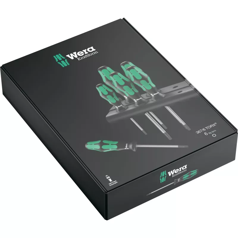 Wera Kraftform Plus TORX komplekts, standarta skrūvgriezis
