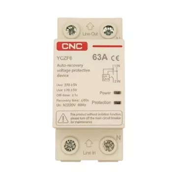 Circuit breaker with self-recovery protector CNC EL240302 1P+N 63A 230V