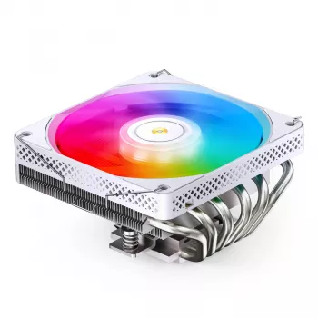 Procesora dzesētājs Jonsbo HP600 120mm balts A-RGB, 120mm ventilators, A-RGB apgaismojums