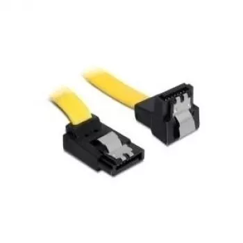 SATA kabelis vīrišķais/vīrišķais DeLOCK 0,3 m dzeltens 82820