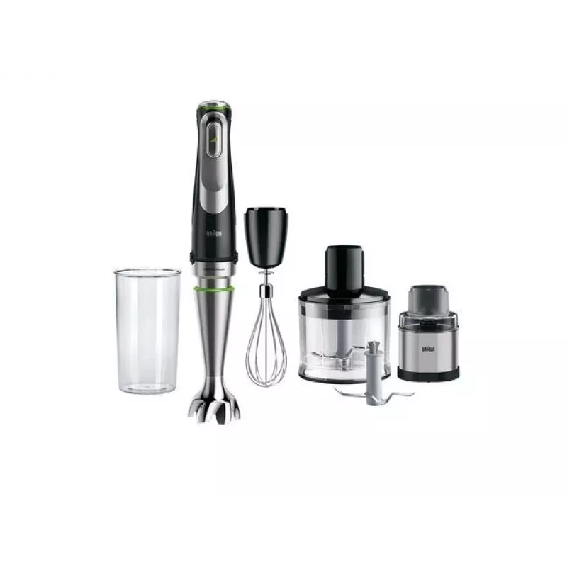 Braun MultiQuick 9 MQ9138XI 0,6 L iegremdējamais blenderis 1200 W Melns, Nerūsējošais tērauds