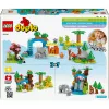 Rotaļlietu komplekts LEGO DUPLO Town Wild Animal Families 3-in-1 10446 — 92 gabali, 2+, 200×220×340 mm