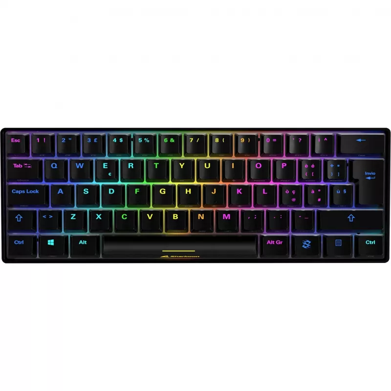 SKILLER SGK50 S4, Gaming Keyboard melns, IT-Layout, Kailh Red