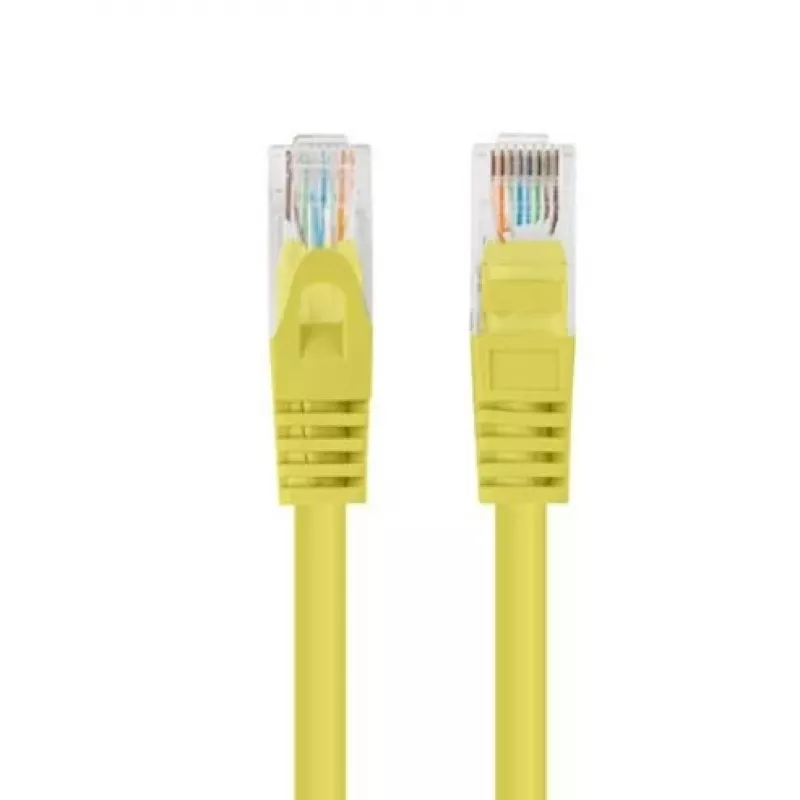 PATCHCORD Cat.5E UTP 1M Dzeltens FLUKE PASSED LANBERG 10-PACK