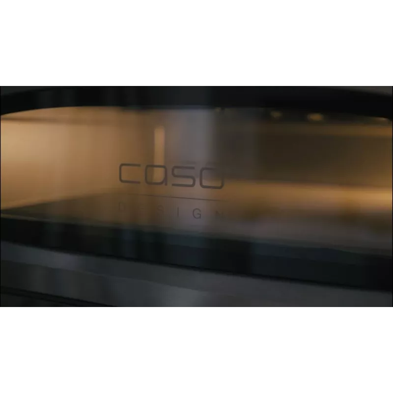 Caso Pizza krāsns | PizzaChef 430° | 2200 W | Melns/Sudrabs