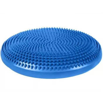 Piepūšams stabilitātes spilvens MDH Sensory Balance Disc DRQM3C0CHXUXP, zils, PVC, Ø350 mm, augstums 60 mm, maks. slodze 200 kg, ar cilnēm