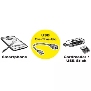 ROLINE USB 3.1 kabeļa adapteris, USB Type C - A, ST/BU, OTG, melns, 0,15 m (11.02.9030)