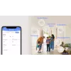 Dūmu detektors EZVIZ CS-T4C — bezvadu ZigBee, 3V litija baterija, 87×35×87 mm, 85 dB, uzstādāms pie virsmas, balts