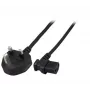 Microconnect PE090420A strāvas kabelis melns 2 m BS 1363 C13 savienotājs