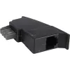 Goobay TAE telefona adaptera spraudnis 50308 TAE-N uz RJ-11/RJ-14, melns