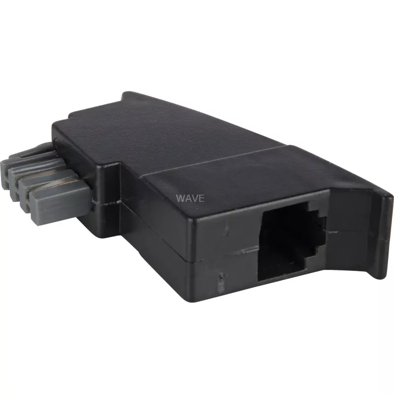 Goobay TAE telefona adaptera spraudnis 50308 TAE-N uz RJ-11/RJ-14, melns