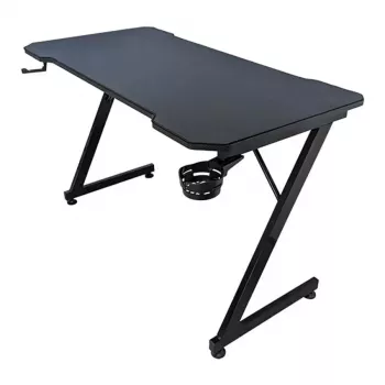 Computer desk Subsonic SA5706 Melns taisns PVC 120x60 cm