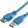 USB kabelis Helos 014687 USB 3.2 Gen 1 5m Zils