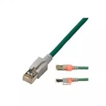 EasyLan DualBoot LED komutācijas kabelis RJ45 S/FTP Cat.6 (E klase) - ar saCon spraudni - LSOH - tirkīzzils - 1