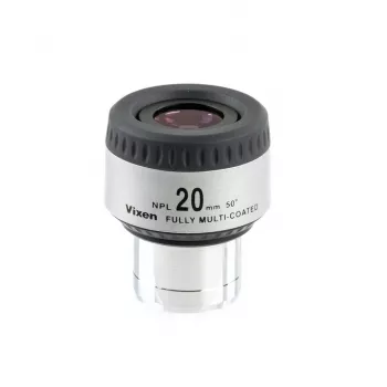 Okulārs Vixen NPL 20mm 1,25 collas — astronomiskais okulārs, fokusa attālums 20 mm, 1,25 collu ieliktnis (Modelis 39206)