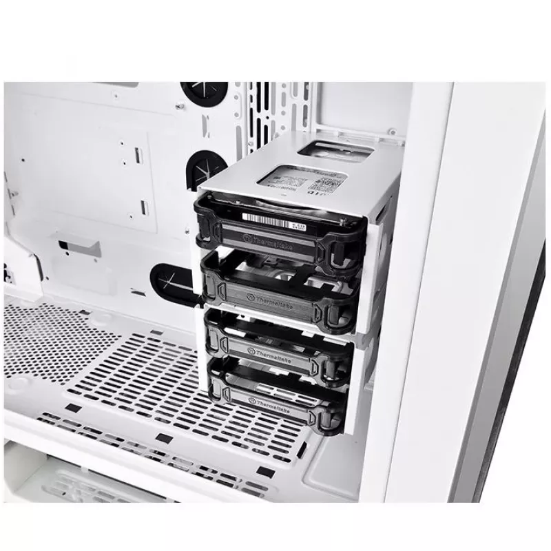 Case View 71 Riing rūdīta stikla E-ATX pilna torņa korpuss - Snow Edition