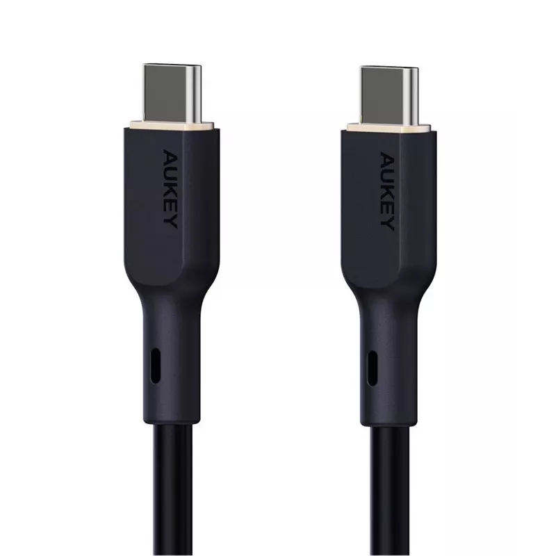 AUKEY CB-SCC241 USB-C Power Delivery PD 240W 5A 20V 1m Nylon Melns - D