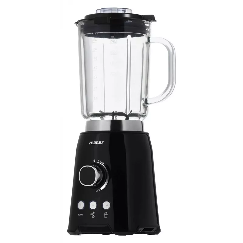Zelmer stikla blenderis ZSB4799B 1,75 l 1200 W Melns ir Zelmer produkts no mūsu blenderu klāsta. Izceļas ar melnu krāsu, 1,75 L tilpumu un 1200 W jaudu.