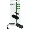 Inter-Tech Argus IT-811 - tīkla adapteris - USB-C - Gigabit Ethernet - melns (88885438)