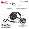Flexi New CLASSIC 5 m melna suņa izvelkamā saite